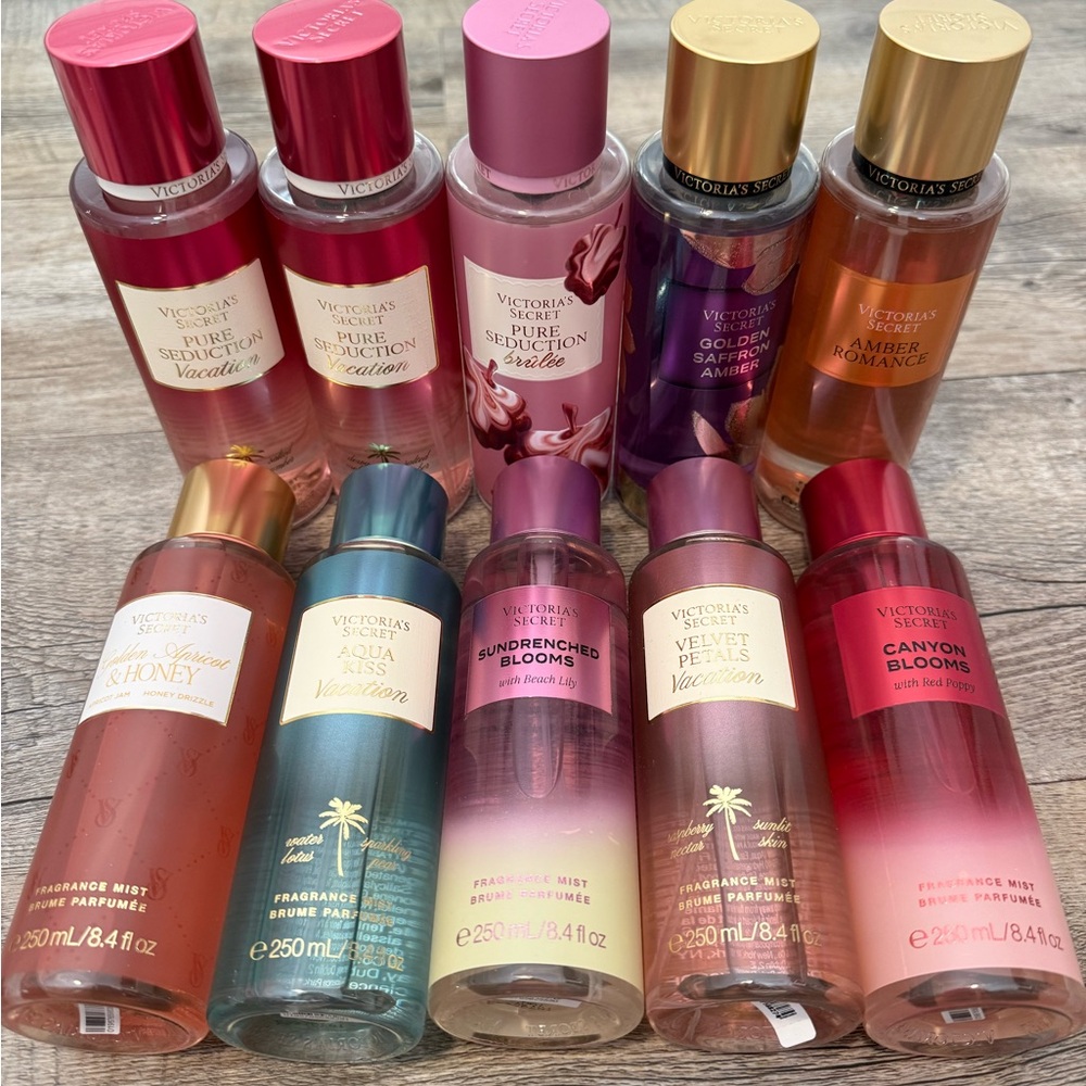 Lot of 10 Victoria's Secret Fragrance Mists